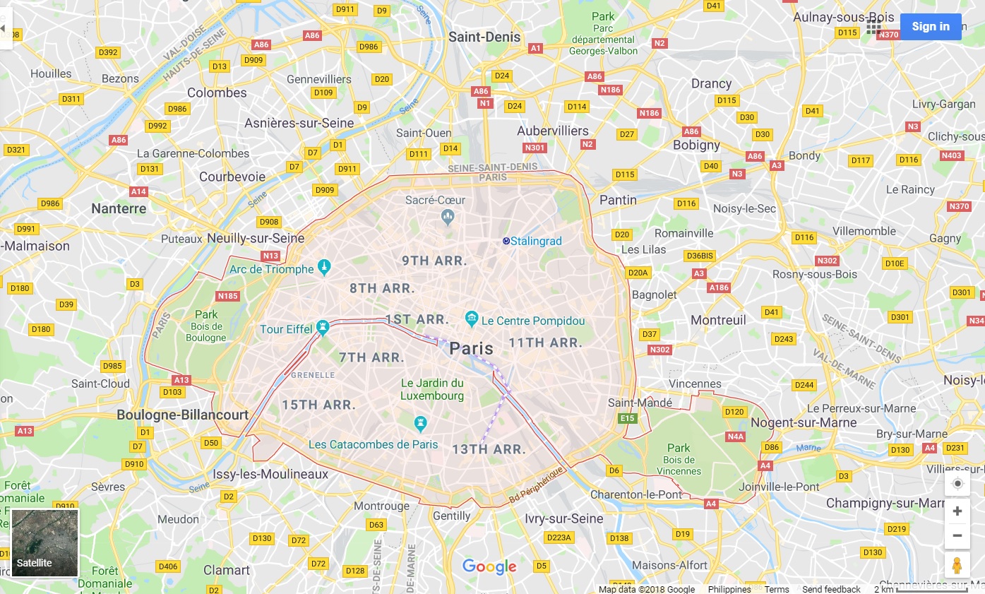 Paris map - All Luxury Apartments