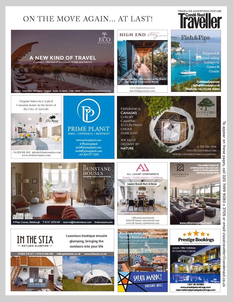 Find All Luxury Apartments in Condé Nast Traveller This Summer!