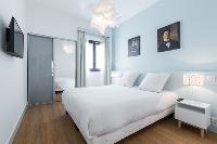 pleasant bedroom of Cannes Apartment Starlette III luxury home