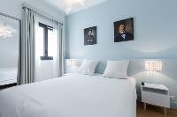 clean and fresh bedroom linens in Cannes Apartment Starlette III luxury home