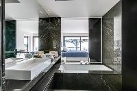 swanky lavatory of Cannes Villa Californie luxury apartment