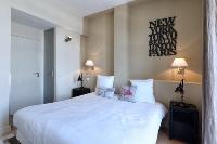 snug bedroom of Cannes Apartment Starlette II luxury home
