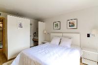 crisp and clean bedroom linens in Corsica - Villa Algajola luxury apartment