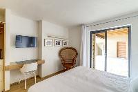 cool bedroom furnishings in Corsica - Villa Algajola luxury apartment