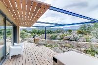 magnificent view from the deck of Corsica - Villa Algajola luxury apartment