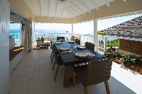 cheerful Saint Barth Sunset Caribbean Sea luxury villa holiday home, vacation rental