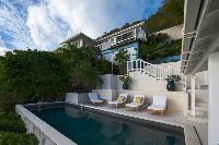 beautiful Saint Barth Sunset Caribbean Sea luxury villa holiday home, vacation rental