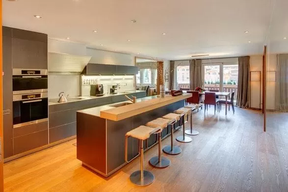 cool modern kitchen of Luxury Apartment Whymper Residence, holiday home, vacation rental