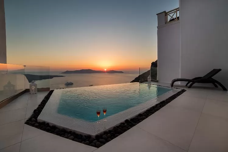 awesome seafront Santorini Daydream luxury apartment, perfect vacation rental
