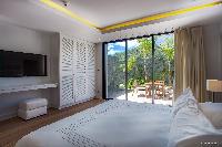crisp bedroom linens in Barthelemy Estate luxury apartment, holiday home, vacation rental