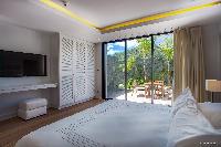 crisp bedroom linens in Barthelemy Estate luxury apartment, holiday home, vacation rental