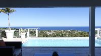 cool swimming pool of Saint Barth Villa Au Coeur Du Rocher luxury holiday home, vacation rental