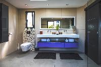 cool bathroom in Saint Barth Villa Open Space luxury holiday home, vacation rental