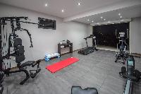 cool gym of Saint Barth Villa Open Space luxury holiday home, vacation rental