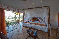 fresh bedroom linens in Saint Barth Villa Sea Bird luxury holiday home, vacation rental