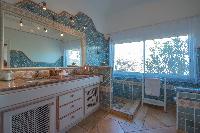 fancy bathroom in Saint Barth Villa Sea Bird luxury holiday home, vacation rental