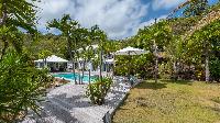 lovely garden of Saint Barth Villa Chloé luxury holiday home, vacation rental