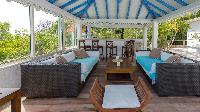 cool gazebo of Saint Barth Villa Chloé luxury holiday home, vacation rental