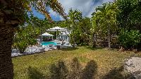 lush garden of Saint Barth Villa Chloé luxury holiday home, vacation rental