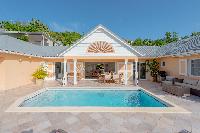 cool swimming pool of Saint Barth Villa Les Acajous luxury holiday home, vacation rental