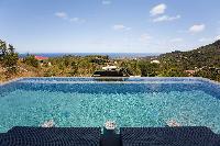 cool infinity pool of Saint Barth Villa Victoria luxury holiday home, vacation rental