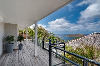 cool balcony of Saint Barth Villa Lenalee luxury holiday home, vacation rental