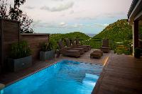 cool infinity pool of Saint Barth Villa Lenalee luxury holiday home, vacation rental