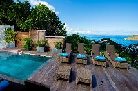 beautiful sea view from Saint Barth Villa Lenalee luxury holiday home, vacation rental