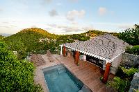 cool swimming pool of Saint Barth Villa Lenalee luxury holiday home, vacation rental