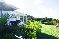 lush garden of Saint Barth Villa N' Joy luxury holiday home, vacation rental