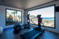 cool gym of Saint Barth Villa Amethyste luxury holiday home, vacation rental