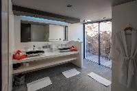 clean lavatory in Saint Barth Villa Amethyste luxury holiday home, vacation rental