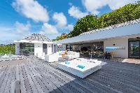 cool poolside of Saint Barth Villa My Way luxury holiday home, vacation rental