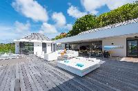 cool poolside of Saint Barth Villa My Way luxury holiday home, vacation rental