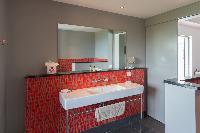 clean bathroom in Saint Barth Villa Lagon Vert luxury holiday home, vacation rental