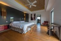 clean bedroom linens in Saint Barth Villa Lagon Vert luxury holiday home, vacation rental