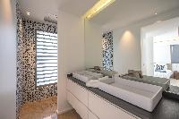 clean lavatory in Saint Barth Villa Seven luxury holiday home, vacation rental