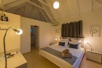 clean bedroom linens in Saint Barth Villa La Roche Dans l'Eau luxury holiday home, vacation rental