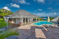 amazing sea view from Saint Barth Villa Lagon Bleu luxury holiday home, vacation rental