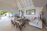 pleasant dining area in Saint Barth Villa Lagon Jaune luxury holiday home, vacation rental