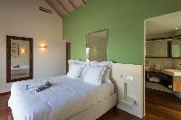 fresh bedroom linens in Saint Barth Villa Wine Note luxury holiday home, vacation rental