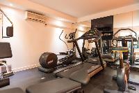 cool gym in Saint Barth Villa Wine Note luxury holiday home, vacation rental