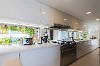 modern kitchen appliances in Saint Barth Villa Wine Note luxury holiday home, vacation rental