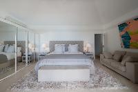 clean bedroom linens in Saint Barth Villa Gouverneur View luxury holiday home, vacation rental