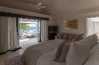 fresh bedroom linens in Saint Barth Villa Gouverneur View luxury holiday home, vacation rental