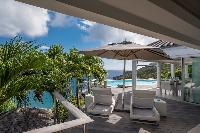 cool lawn of Saint Barth Villa Gouverneur View luxury holiday home, vacation rental