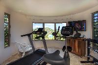 cool gym of Saint Barth Villa Yellow Bird luxury holiday home, vacation rental