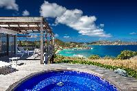 cool swimming pool of Saint Barth Villa Yellow Bird luxury holiday home, vacation rental