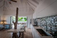 cool ceiling of Saint Barth Villa Kaloo luxury holiday home, vacation rental