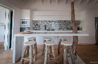 cool breakfast bar in Saint Barth Villa Kaloo luxury holiday home, vacation rental